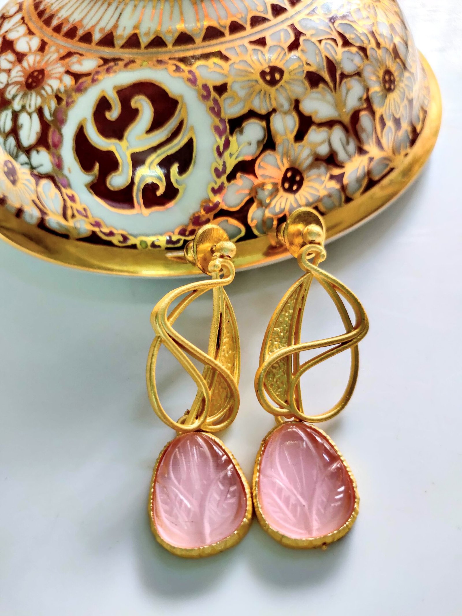 Golden Twist with Pink Stone - Image 4