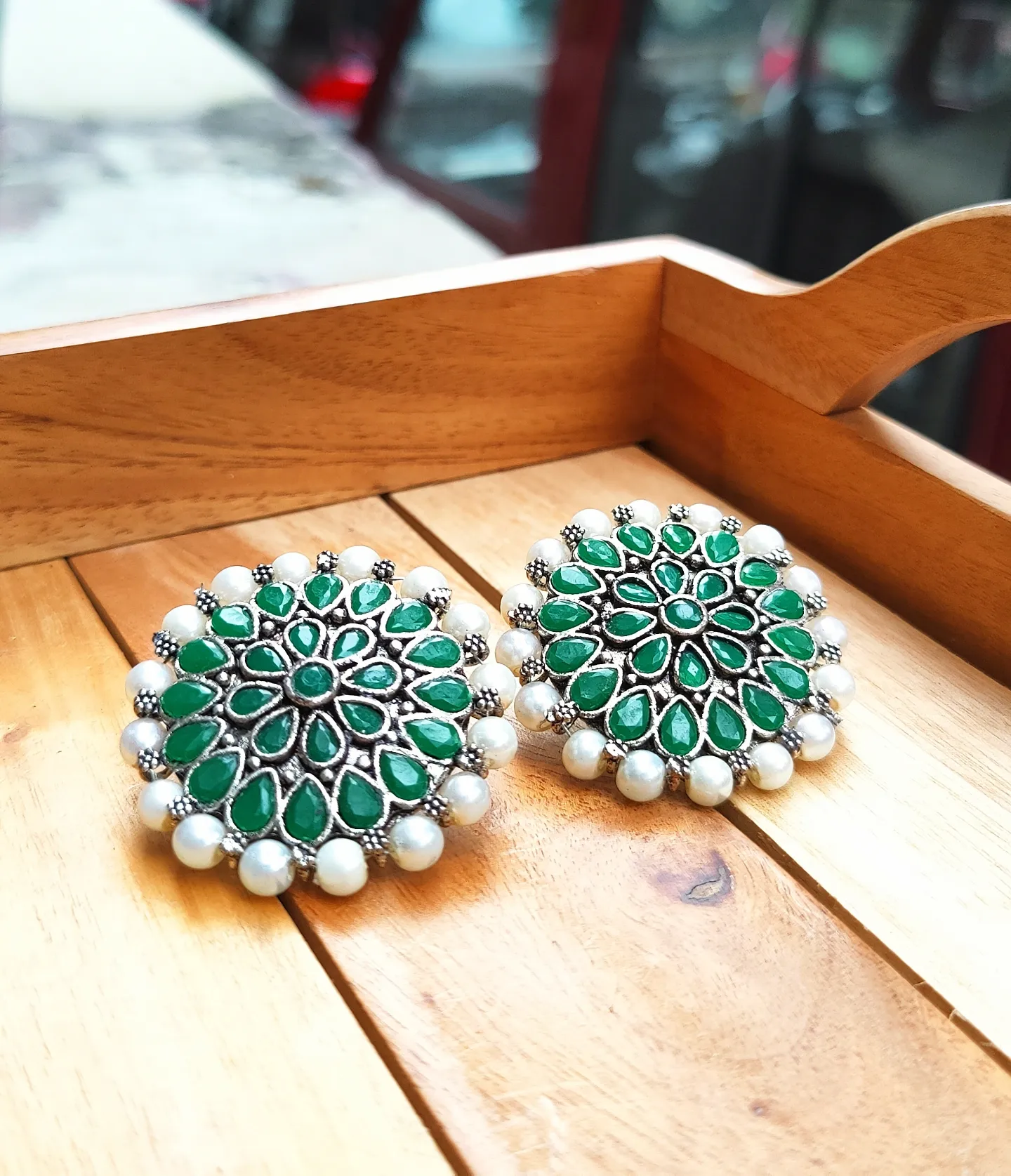 Shikha Stud Earrings - Image 8
