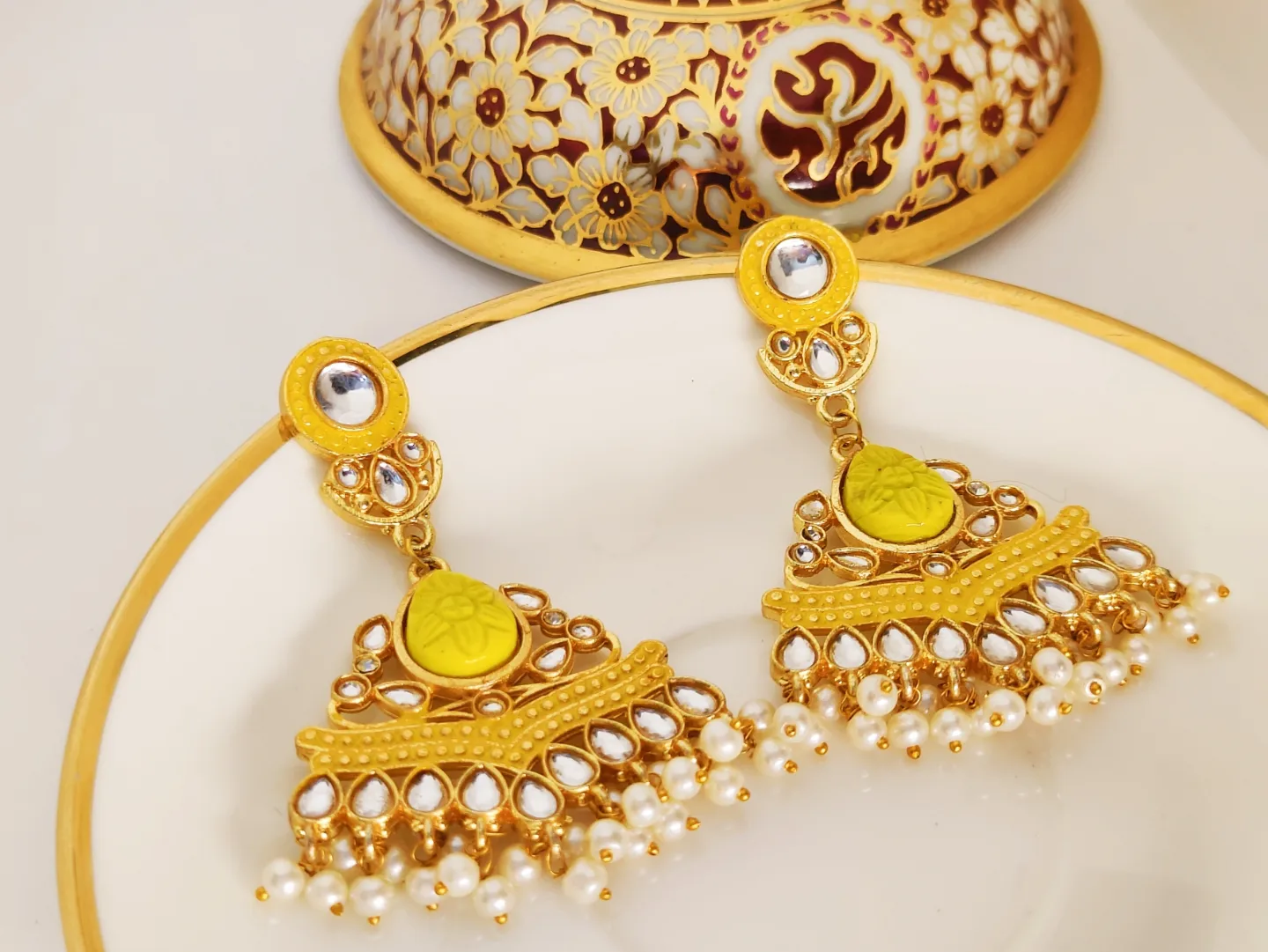 Chandni Long Earrings - Image 5