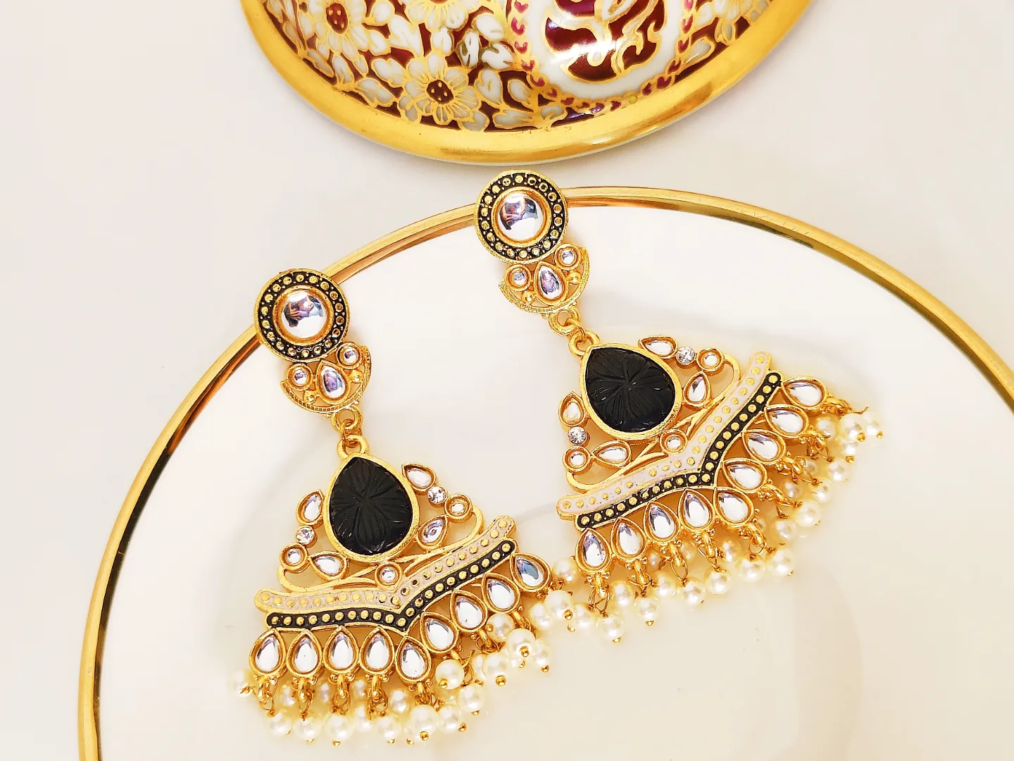 Chandni Long Earrings - Image 3